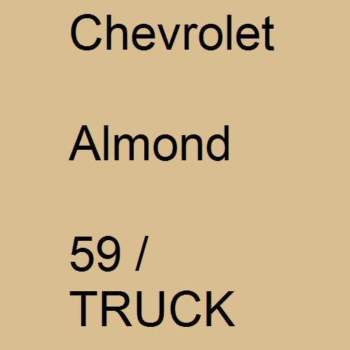 Chevrolet, Almond, 59 / TRUCK.